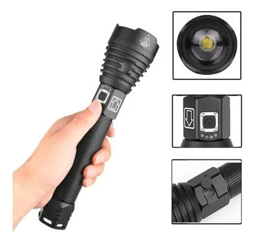 Lanterna Led Retrátil, Lanterna Tática De Zoom