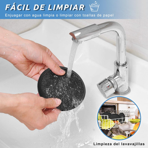 12pcs Portavasos De Silicona Antideslizantes Para Mesa Con