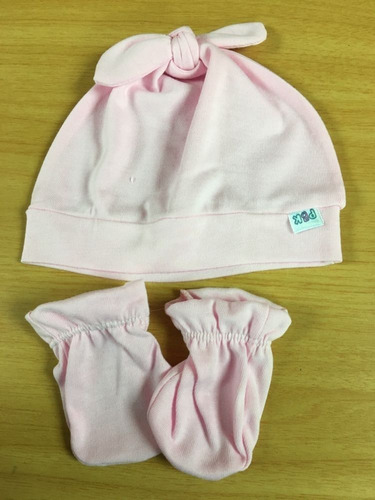 Set De Gorro Y Manoplas Para Bebes (niñas).