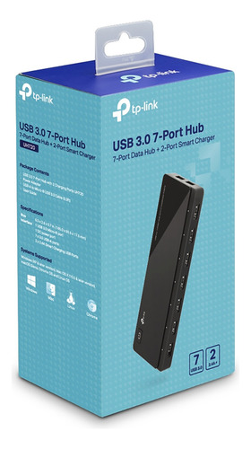 Uh720 Hub De 7 Puertos Usb 3.0 Con 2 Puertos De Carga Tplink