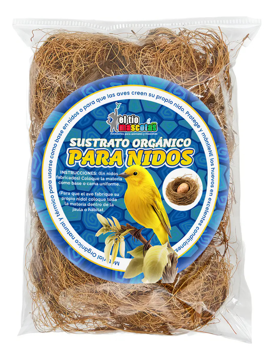 Material Natural Orgánica Para Nido De Canarios Y Otras Aves
