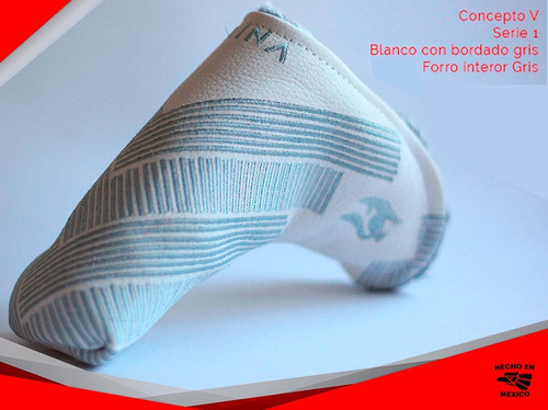 Funda Para Putt De Golf Marca Vaina Headcover, Piel Genuina