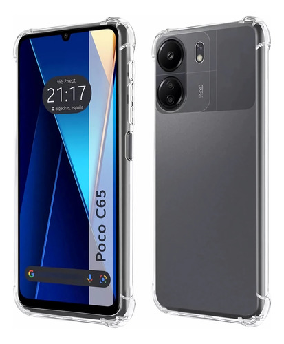Funda Acrigel Airbag Rígido Para Xiaomi Poco C65 Transparente Acrigel Reforzado