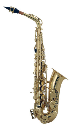 Saxofon Alto Acabado Laton Laqueado Wesner Psa2000-l