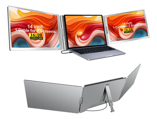 Extensor De Pantalla Portátil 14 1080p Fhd Triple