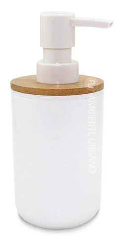 Dispenser Bamboo Blanco Jabon Líquido Locion Detergente