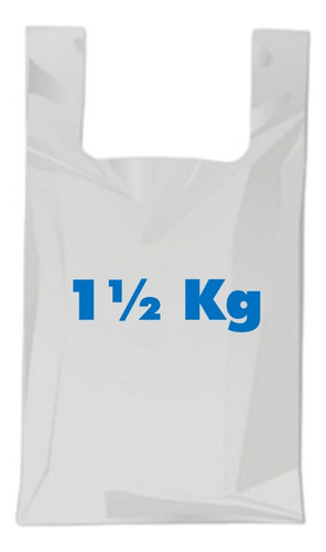 Bolsa Plástica Manija Camiseta 1.5 Kilos X 1000 Unidades