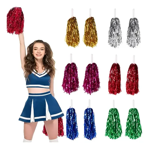 pompom 　エムディア2セット Kit C/ 2 Pompom Metalizado Líder De Torcida Festa Show Cores