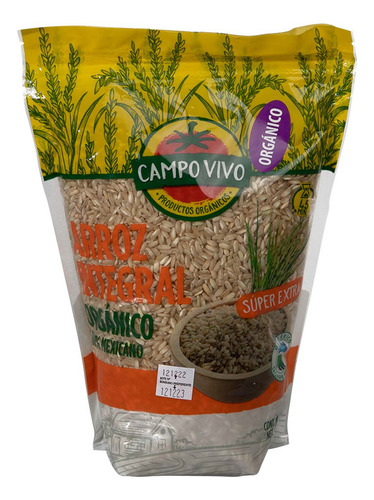 Arroz Campo Vivo Integral Organico 1 Kg