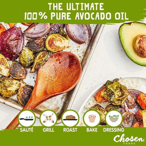 Aceite 100% Puro De Aguacate Natural 2 Litros Chosen Foods
