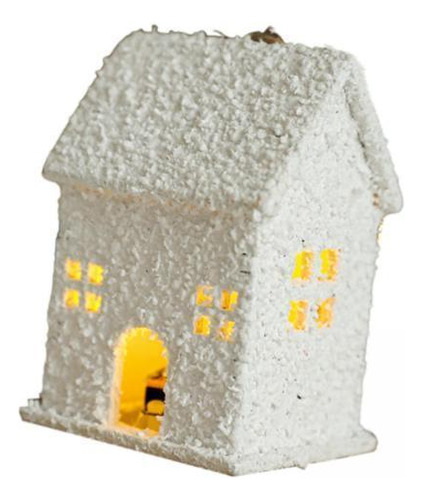4 Adorno De Casa De Árbol De Navidad, Casa Con Nieve Estilo