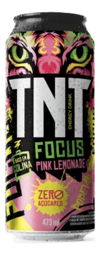 Energético Pink Lemonade Zero Açúcar TNT Focus Lata 473ml