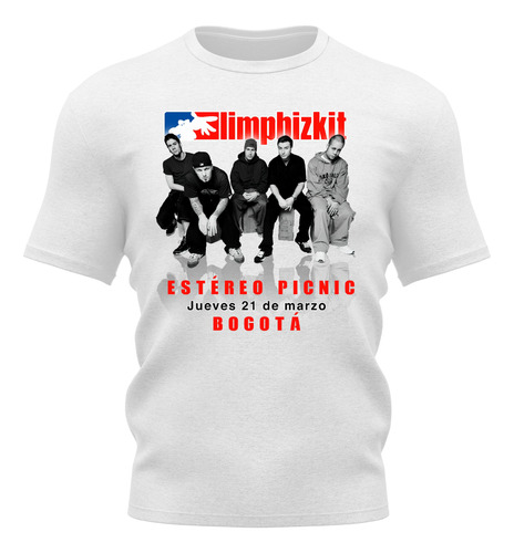Camiseta Oficial Limp Bizkit Estéreo Picnic De Hombre 