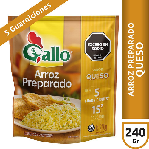 Arroz Gallo Preparado Queso X 240g