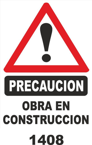 Cartel Obra Corrugado 50x70 Zanja Abierta Oferta!!!