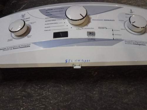 Panel Para Secadora Easy Sel1545pxbbo 15kg Ropa A Gas Negra Blanco (Usado)