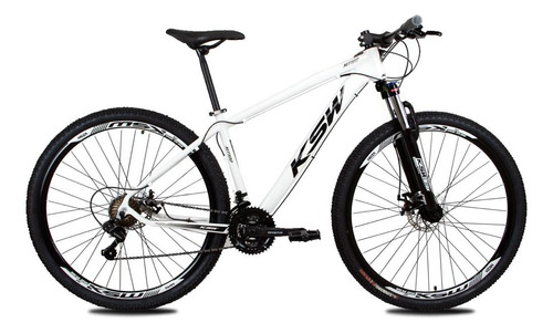 Bicicleta Ksw Aro 29 Modelo Xlt Cambios Shimano 24v C/ Trava Cor Branco Tamanho Do Quadro 21