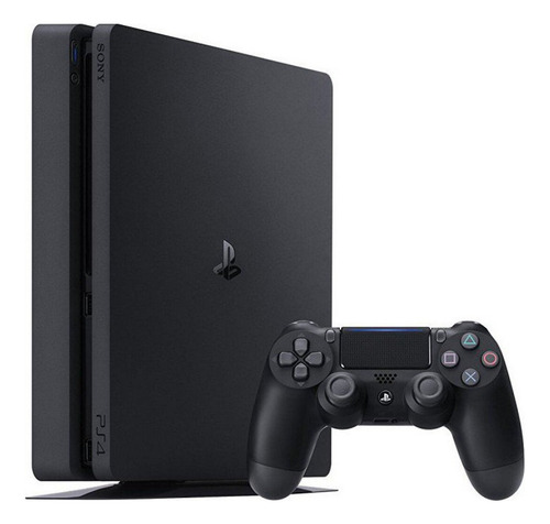 Sony Playstation 4 Slim De 1 Tb + Control + 30 Juegos Negro