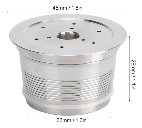 Filtro Para Vasos Reutilizables De Acero Inoxidable Para Cáp