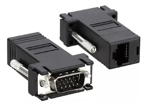 Adaptador Vga Macho Rj45 Conversor Extensor Video Rj45 1 Par