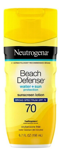 Protector solar  Neutrogena  Beach Defense 70FPS  en loción 198mL