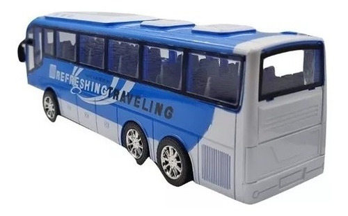 Imagen 2 de 7 de Super Bus Micro Colectivo Larga Distancia A Friccion 31 Cm