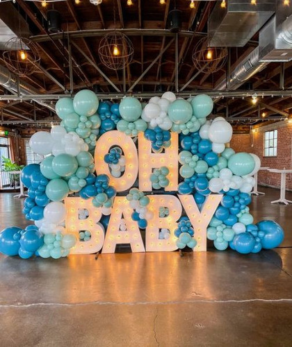 Oh Baby Letras En Alquiler Baby Shower O Gender Reveal 