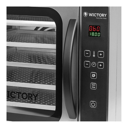 Forno de bancada elétrico Wictory WCV-535 prateado/preto 110V