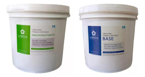 Libra Crema Base P/ Masajes + Descontracturantes X4.9kg 3c