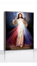 Comprar Cuadro Canvas Señor De La Misericordia Texto C\u002Fmarco 85x60cm