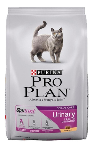 Imagen 3 de 3 de Alimento Pro Plan OptiTract Urinary para gato adulto sabor pollo y arroz en bolsa de 7.5kg