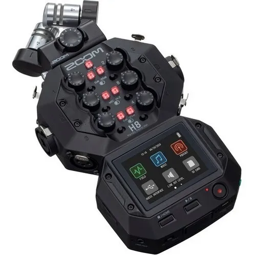 Zoom H8 Grabadora Portatil De 12 Pistas Profesional Audio Color Negro