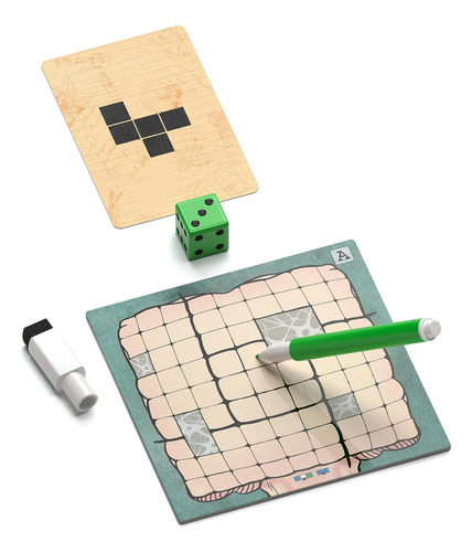 Juego De Mesa Mind Space - Polyomino Roll & Write - 1 A 5 Ju