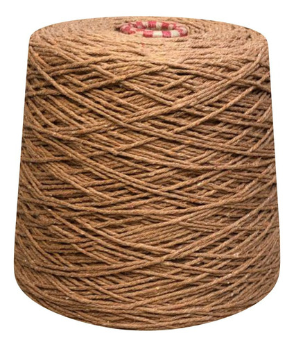 Barbante Colorido Número 4 Fios Para Crochê 1 Kg Prial Cor Marrom/Dourado