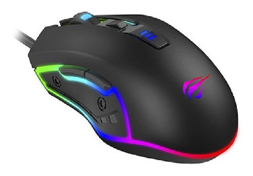 Mouse Gamer Havit Botones Luces Led Colores 1600 Dpi Grande