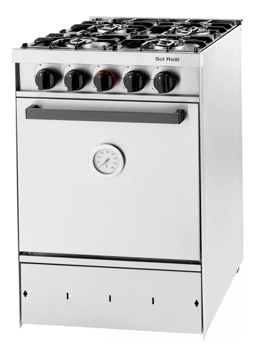 Cocina Industrial Sol Real 4 H 53,5 Cm Puerta Acero Gn