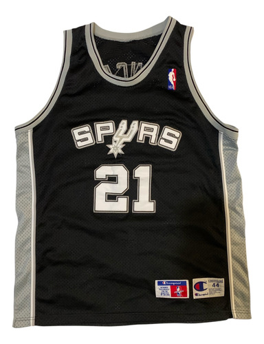 Camiseta Champion Spurs Tim Duncan Authentic L Retro