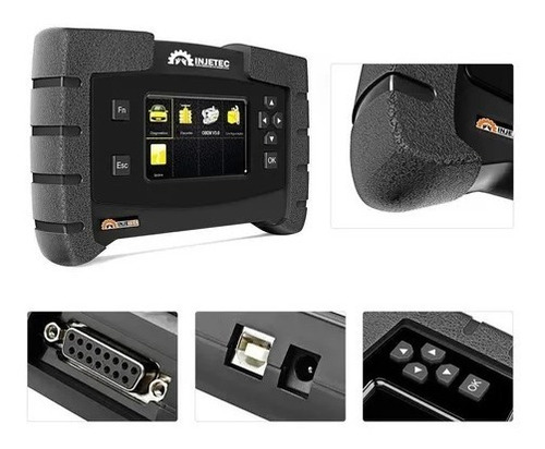 Imagem 3 de 5 de Scanner Automotivo P/ Ciclo Otto/diesel Leve Ij-2153 Injetec