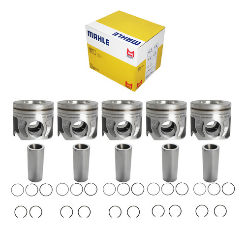 Kit 5 Pistão E Anél Stander Ranger Troller T4 3.2 20v Mahle