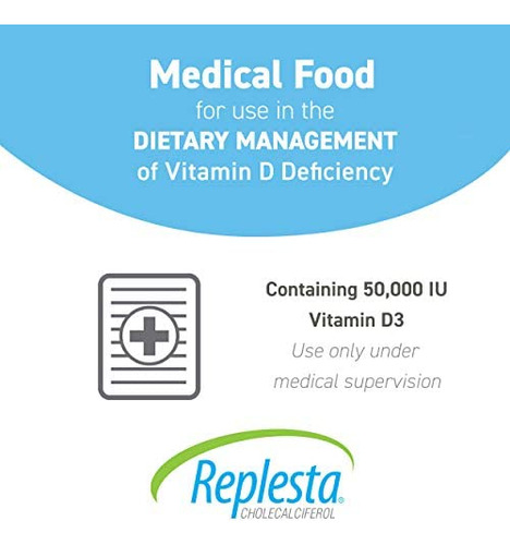 Replesta 50.000 Ui De Colecalciferol De Vitamina D3, Para De