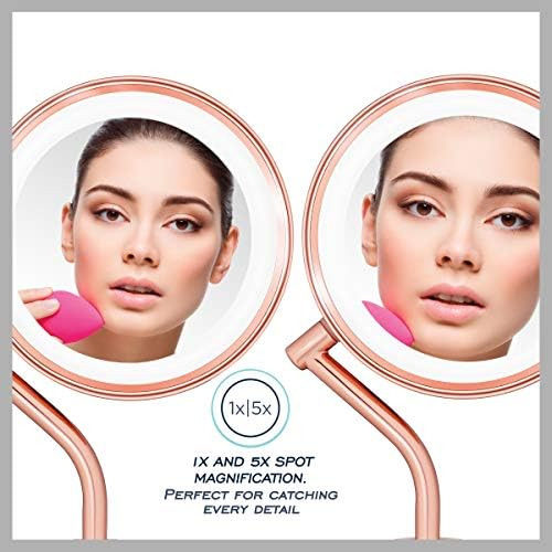 Espejo De Maquillaje Iluminado Con Aumento Conair, Espejo De