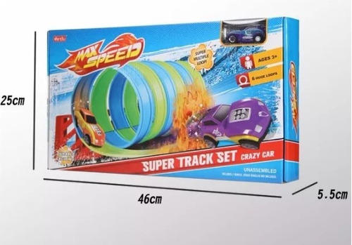 Pista De Carros Túnel  Max Speed Autos Niños Juguete