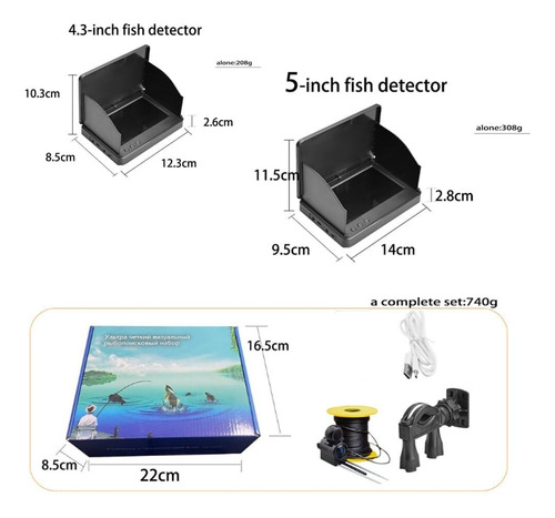 Cámara De Pesca Submarina 4.3 Pulgadas Colitt Fish Finder