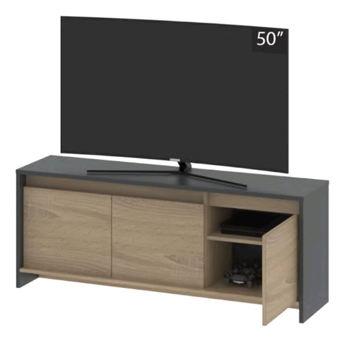 Mesa Rack Tv/ Led 50 Niza. 130 X 51 X 36- 3 Puertas- Rpn 130