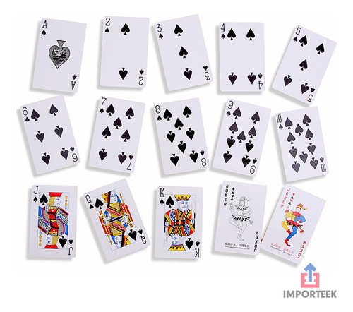 10 Mazos Barajas Naipes Cartas Poker Tarjetas Juego Mesa