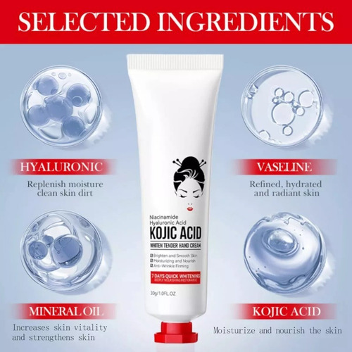 Crema De Manos Con Ácido Kójico De Sadoer X5