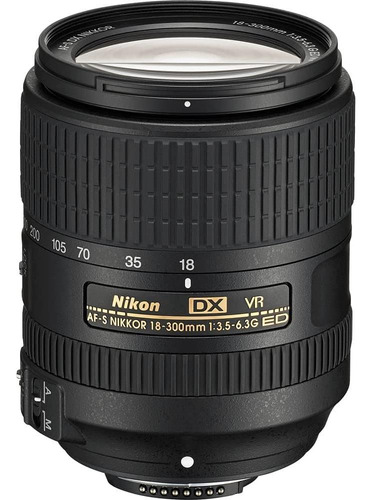 Lente Nikon Af-s Dx Nikkor 18-300mm F/3.5-6.3g Ed Vr + Kit