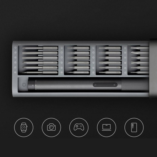 Kit Chave Fenda Precisão Elétrica Mijia 2 Xiaomi Mi Cinza