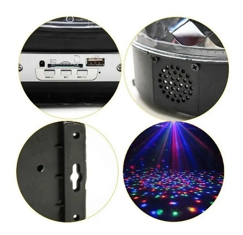 Imagem 7 de 9 de Bola Maluca Led Dmx Magic Ball 6 Cores Painel Digital 30w