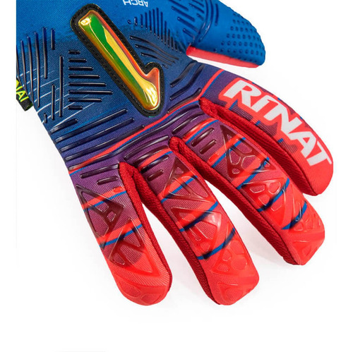 Imagen 2 de 5 de Guante De Portero Rinat Arch Guard Cf Alpha Niño Rojo Azul